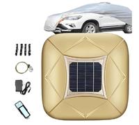 VsyPtyc Telo copriauto Completamente Automatico per Esterni, Portatile, riparato da Sole e dalle intemperie, con Ricarica Solare, Protezione per Tutte Le Stagioni per berline Gold-3XL