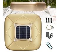 VsyPtyc Telo copriauto Solare Completamente Automatico, tendalino Parasole Universale e Mobile, con Allarme antifurto, Adatto per berline, SUV e monovolume Gold-YM