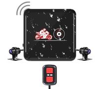 VSYSTO Dash Cam per Moto WIFI senza Schermo Doppio 1080P Impermeabile per Moto Anteriore e Posteriore DVR per Sport Antinfortunistici per Visione Notturna G-Sensor Loop Recording