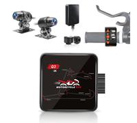 VSYSTO Telecamera da cruscotto per moto, doppia telecamera 2K Starlight con visione notturna 5G WiFi, monitoraggio parcheggio, GPS, TPMS, impermeabile, display della temperatura, protezione da bassa
