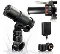 VSYSTO Telecamera per bicicletta con display OLED, controller cablato, sensori di pressione dei pneumatici, GPS, WiFi HD 1080p, obiettivo grandangolare a 150°, impermeabile, per moto e bici, display