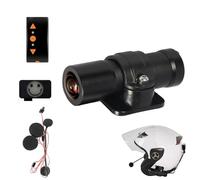 VSYSTO WiFi 2K fotocamera casco con luce spettrale del viso sorridente, telecomando, casco auricolare, 170 ° Super grandangolare SONYIMX335 obiettivo impermeabile moto Dash Cam, G-Sensor,scattare foto