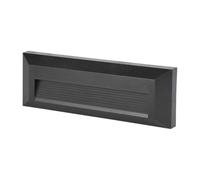V-TAC VT-1162 FARETTO SEGNAPASSO LED RETTANGOLARE COLORE NERO 3W ESTERNO IP65