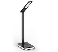 VT-7505 7W LED TABLE LAMP WITH WIRELESS CHARGER COLORCODE:3000K-6500K BLACK