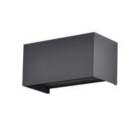 V-TAC VT-8125 Lampada LED da parete 24W nero satinato in alluminio luce soffusa