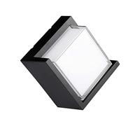 V-TAC VT-827 LAMPADA APPLIQUE LED A MURO 12W WALL LIGHT NERA QUADRATA IP65