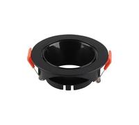 VT-931 GU10 FITTING ROUND-BLACK FRAME+BLACK REFLECTOR