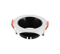 VT-931 GU10 FITTING ROUND-WHITE FRAME+BLACK REFLECTOR
