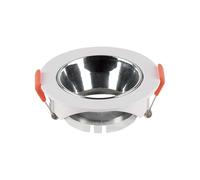 VT-931 GU10 FITTING ROUND-WHITE FRAME+CHROME REFLECTOR