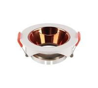 VT-931 GU10 FITTING ROUND-WHITE FRAME+ROSE GOLD REFLECTOR
