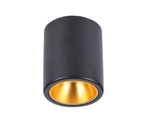 VT-978 SURFACE MOUNTED GU10 FITTING ROUND BLACK