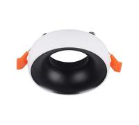 VT-980 GU10 FITTING ROUND-WHITE FRAME+BLACK REFLECTOR