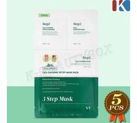 VT Cica Calming 3 Step Mask Pack x 5 pezzi maschera lenitiva idratante K-Cosm...