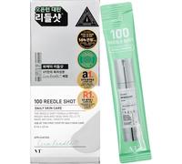 VT COSMETICS VT 100 REEDLE SHOT STICK POUCH 2ml*10ea, Anti-Infiammatorio, Cura Quotidiana della Pelle, Confezione da 10