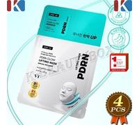 VT PDRN Glow Lifting Mask 27 g + Glow Essence 1,5 ml x 4 pezzi Radiance Rasso...