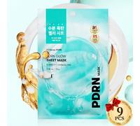 VT PDRN Glow Sheet Mask 25g x 9EA Maschera Lenitiva Idratante per la Pelle K-...