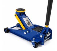 VTA Cric Sollevatore idraulico carrello professionale 4t ruote bidirezionali a cuscinetto, crick martinetto cric Auto Idraulico assetto super ribassato professionale per veicoli doppio pistone
