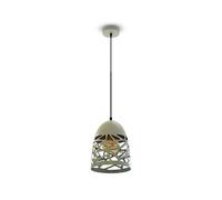 V-TAC Lampadario LED a Campana in Metallo Satinato con Portalampada E27 (Max 60W) Colore Grigio Opaco