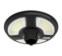 VTAC - V-tac Vt-65w Lampione Led 10w Da Giardino Autoalimentata A Batteria Con Pannello Solare E Sensore Integrato 6400k Con Telecomando Rf Ip65 - Sku