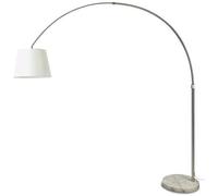 PORTALAMPADA E27 PIANTANA CROMO MARMO BIANCO VT-7451-LED8565 V-TAC