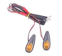VTAIEX Luce per moto Indicatore Di Direzione Per Moto/moto 2 Pezzi Indicatore Di Luci Di Marcia Diurna DRL Per Spie Lampeggianti Per Scooter ATV(Multi-colored)