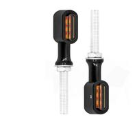 VTAIEX Luce per moto Per Harley Sportster XL Dyna Softail Fat Boy FLHT Per Touring Luce Di Stop Posteriore Rossa Per Indicatore Di Direzione Della Motocicletta(Black)