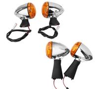 VTAIEX Luce per moto Per Indian Scout 2015-2020 2016 2017 2018 2019 Indicatore Di Direzione Luce Moto Lampeggiante Anteriore Posteriore Proiettile(Front and Rear)