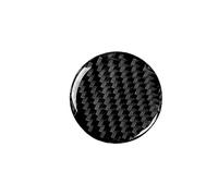 VTAIEX Rifiniture Interne Adesivi in Fibra di Carbonio Manopola di Controllo Centrale Copertura Trim Accessori Decorativi per Interni Auto per Audi per A4 B9 RS4 S4 2017 2018 2019(Black)