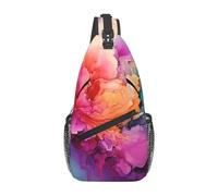 VTCTOASY Borsa a tracolla zaino a tracolla per uomo donna colorato pittura ad acquerello borsa a tracolla borsa da viaggio escursionismo zaino, Pittura colorata ad acquerello, Taglia unica, Zaini da