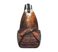 VTCTOASY Borsa a tracolla zaino a tracolla per uomo donna ritorno a classe borsa a tracolla borsa da viaggio escursionismo zaino, Autunno Track, Taglia unica, Zaini da viaggio