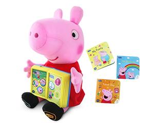 VTech -80-552222 Peluche interattivo Pig Impara con i diverlibri di Peppa, Colore, Unico (80-552222)