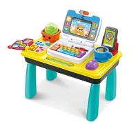 VTech Baby Big Business - Scrivania per Bambini, Inglese | Mini scrivania da ufficio con computer portatile, telefono, libro e webcam; 3 modalità di insegnamento lettere e numeri. Età