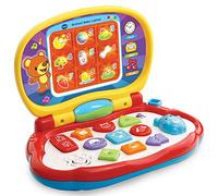 VTech Baby Laptop, portatile colorato per bambini con schermo LCD, effetti sonori, frasi e canzoni, con animali, forme e musica, per giochi di ruolo, laptop giocattolo per bambini dai 6 mesi +,