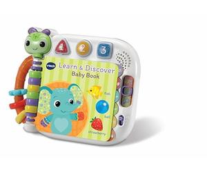 VTech Baby Learn And Discover - Libro interattivo per Bambini, con 3 modalità e 13 Pagine pulibili, Melodie e Frasi, Insegnante Animali, Colori e Forme, Giocattolo per Bambini da 6, 12, 24 Mesi