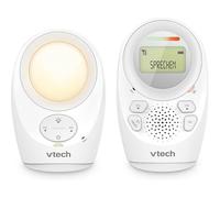 VTech Baby Monitor Audio Digitale DM1211 - Con Tecnologia DECT, Funzione di Interfono, Display del Volume LCD, Sensore di Temperatura, Luce Notturna e Altro - Unità Genitore e Unità Neonato