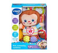 VTech Sonaglio Neonato Noè Scimmietta Canterina – Sensore movimento, Cuore luminoso, 50+ melodie