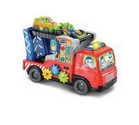 VTech -Baby Trailer per Auto carico e Download, Giocattolo da trascinamento, 2 modalità di Gioco, Pulsanti interattivi, Giocattolo per Bambini +12 Mesi, Versione ESP