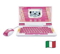 VTech Bit Smart Genius Plus Rosa, Computer Interattivo Bambini, Computer con Mouse Incluso, 164 Attività, Computer Didattico Bilingue Italiano e Inglese, Tastiera QWERTY, Batterie Incluse, 6-11 Anni