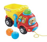 VTech Camion con cassone ribaltabile, giocattoli interattivi per bambini, compatibile con auto Toot-Toot, camion con cassone ribaltabile per bambini, ragazzi e ragazze dai 6 mesi ai 3 anni