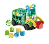 VTech - Camion di riciclaggio, Giocattoli ecologici per bambini +18 mesi, Impara a riciclare, corrimani montatore realizzato in plastica riutilizzata - Versione ESP (3480-541822)