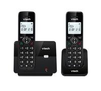 VTECH CS2001 Telefono wireless DECT a 2 combinati per la casa con blocco chiamate indesiderate, lungo raggio affidabile fino a 300m, ID chiamante