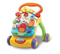 VTech - Deambulatore 2 in 1, corrimano con Musica e luci, Gambe Pieghevoli, Pannello Rimovibile, regolatore di velocità, Multicolore, Versione ESP, imballaggio Facile
