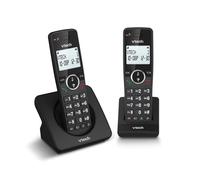 VTech ES2001 Telefono senza fili DECT a 2 combinati con blocco chiamate, amplificatore di volume, ID chiamante/chiamata in attesa,18 ore di autonomia,schermo e tastiera retroilluminati