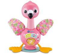 VTech Fenny, Tira e Gioca, Fenicottero Interattivo Sensoriale con Luci e Suoni per Bambini, Gioco Neonato Sensoriale con Base con Ventosa per Stabilità, Lingua Italiana, Batterie Incluse, 3-24 Mesi