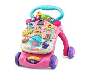 VTech First Steps Baby Walker with Detachable Learning Centre Pink