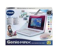 VTech - Genio MAX, My First Real Ordi Rosa Metallo, Computer Bambino con Schermo A Colori 7 Pollice Mouse, 60 Attività e Giochi Educativi, Regalo Bambino da 5 Anni a 12 Anni - Contenuto in Italiano