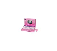 VTech - Genius XL Color PRO Bilingue Rosa, Computer Bambino con Schermo Colore, Mouse, 90 attività educative e scalabili, Regalo per Bambini dai 6 Anni ai 11 Anni - Contenuto in Francese e Inglese