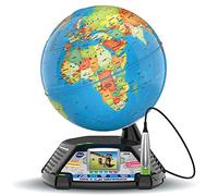 VTech - Genius XL Globe Video Interattivo, Globo Terrestre Bambino con Schermo Colore, Pennino Tocco, 600 Video della BBC, Giocattolo Scienziato Educativo, Regalo Bambino da 7 Anni - Contenuto in