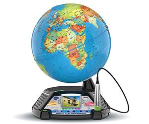 VTech - Genius XL Globe Video Interattivo, Globo Terrestre Bambino con Schermo Colore, Pennino Tocco, 600 Video della BBC, Giocattolo Scienziato Educativo, Regalo Bambino da 7 Anni - Contenuto in