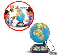 VTECH Genius XL Interactive Video Globe - Educativo, Quiz, Video BBC, 7-99 anni